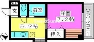 インペリアルヒルズ高宮【4階】の間取り