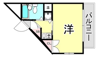 ネオディ夙川【2階】の間取り