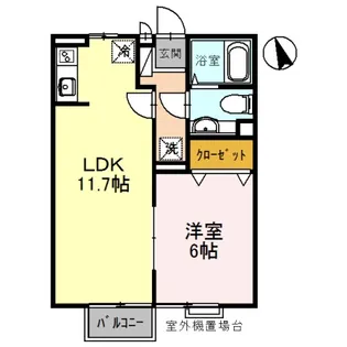 パルティーダ・イースト【2階】の間取り