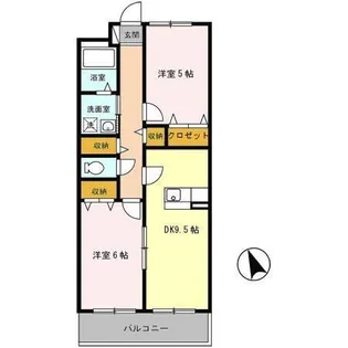 セリージャ デ トーア【2階】の間取り