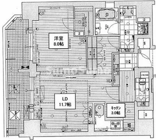 リーガル靭公園南Ⅱ【6階】の間取り