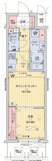 大阪府大阪市中央区常盤町2丁目【マンション】の間取り