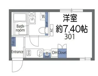 アヴァンタージュ恵比寿【2階】の間取り
