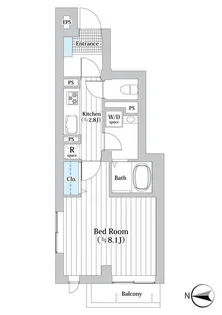 Clarice都立大学【3階】の間取り