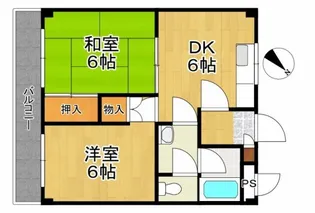 エクレール衣掛【3階】の間取り
