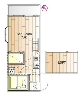 ハイツレインボー【2階】の間取り
