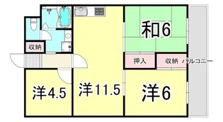 シティハイツ武庫之荘【5階】の間取り