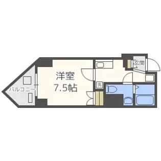 大阪府大阪市西区江戸堀1丁目【マンション】の間取り