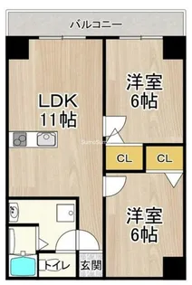 大阪府大阪市西区立売堀3丁目【マンション】の間取り
