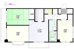 ウイング用賀【4階】の間取り