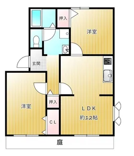フレグランス南落合Ⅰ-B B【1階】の間取り