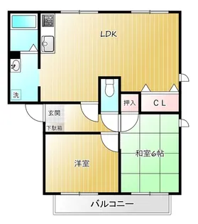 フレグランス南落合Ⅲ-C C【1階】の間取り