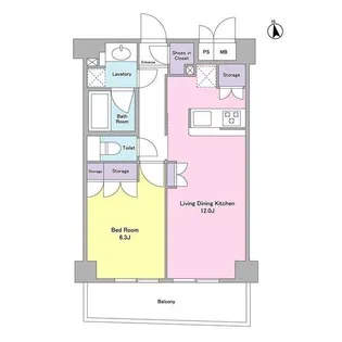 東京都渋谷区恵比寿西1丁目【マンション】の間取り