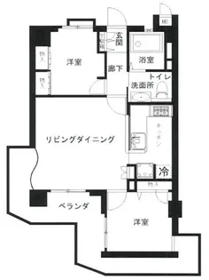 プリオーレ須磨【1階】の間取り