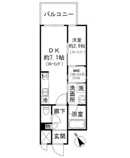 サンヒルズ大橋駅前【7階】の間取り