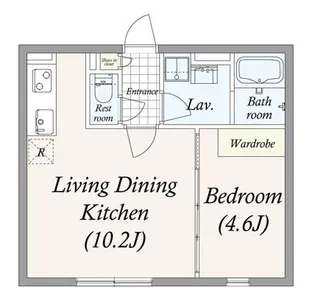 GRAN PASEO 池尻大橋【2階】の間取り