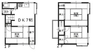 兵庫県神戸市兵庫区矢部町【一戸建】の間取り