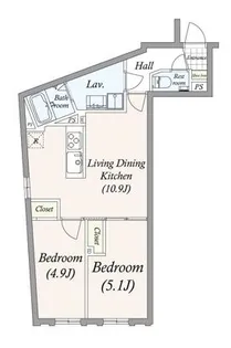 GRAN PASEO三宿Ⅱ【3階】の間取り