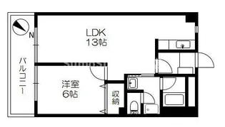 ヨシヅミハイツ古渓【4階】の間取り