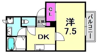 中山手ガーデンハウスC棟【2階】の間取り