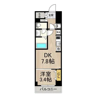 インプルーブ三宮イースト【8階】の間取り