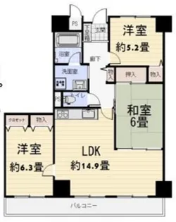 サンタウン明石ウエスト【2階】の間取り