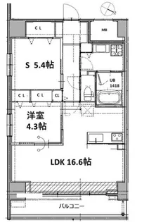 Vesta京町堀【9階】の間取り