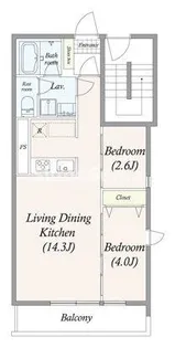 GRAN PASEO三宿【2階】の間取り