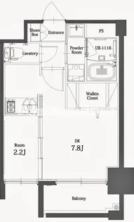 エンクレスト博多 THE TIME【15階】の間取り