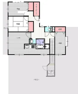 グランディア六甲道【4階】の間取り