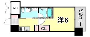 J.GRAN Court京町堀【9階】の間取り