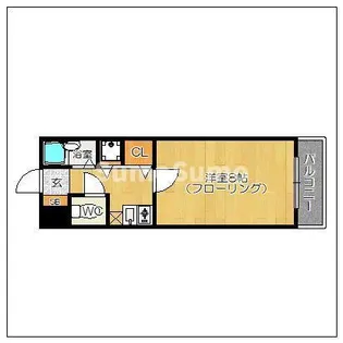 ベルトリーニ警固【3階】の間取り