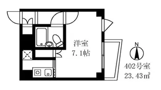 櫻井フラット【4階】の間取り