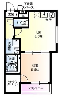 フジパレス西宮戎5番館【3階】の間取り