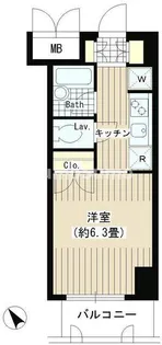 タキミハウス渋谷【5階】の間取り