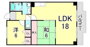 ポルト西宮【4階】の間取り