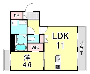 Mica Eleno 苦楽園【3階】の間取り