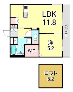 Mica Eleno 苦楽園【2階】の間取り
