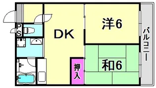 フィオーレ塚口【2階】の間取り