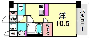 プレサンスKOBEティアラ【9階】の間取り