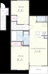 メゾン・デ・クールの間取り