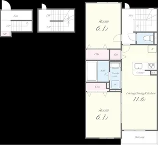 メゾン・デ・クールの間取り