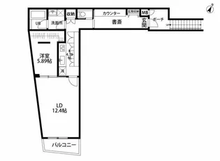 デコール代官山【1階】の間取り