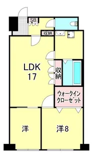 シャトー芦屋【3階】の間取り