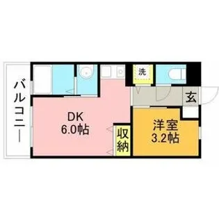 リード桜坂【4階】の間取り