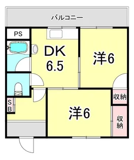 御崎町ハイツ【3階】の間取り