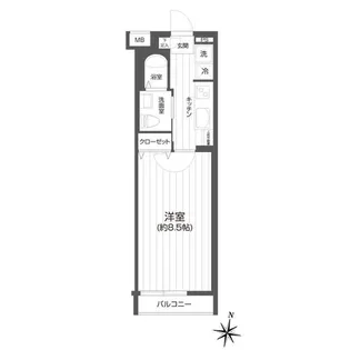 メイクスデザイン用賀【2階】の間取り