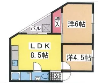 東光マンション【1階】の間取り