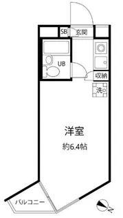 エスポワール中目黒【1階】の間取り