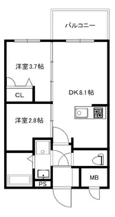 MODERN PALAZZO平尾path【3階】の間取り